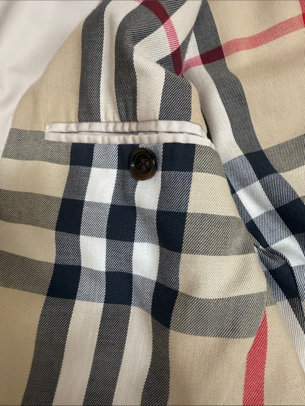 Burberry Light Beige Zip-Front Trench Jacket with Check Lining - Picture 13 of 14